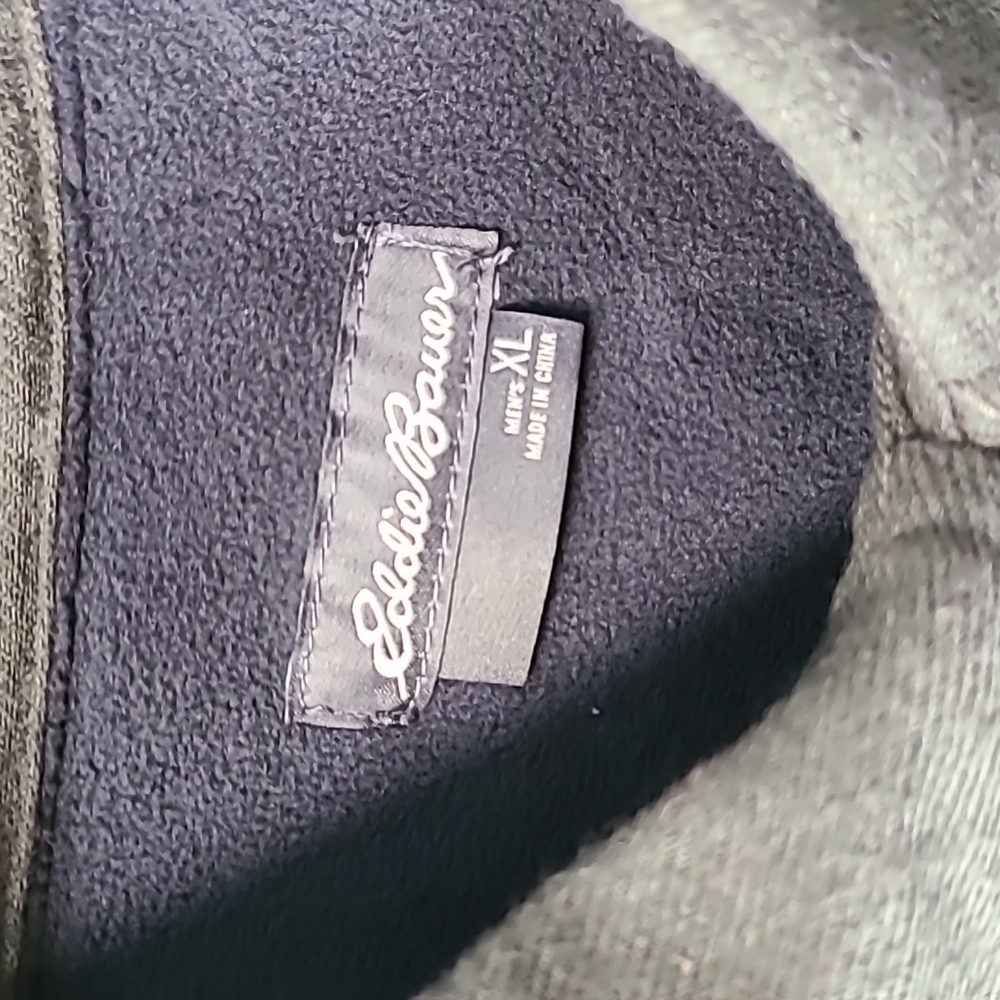 EDDIE BAUER MENS LINED SHIRT JACKET "FOREST NIGHT" GREEN SIZE XL - Picture 3 of 13
